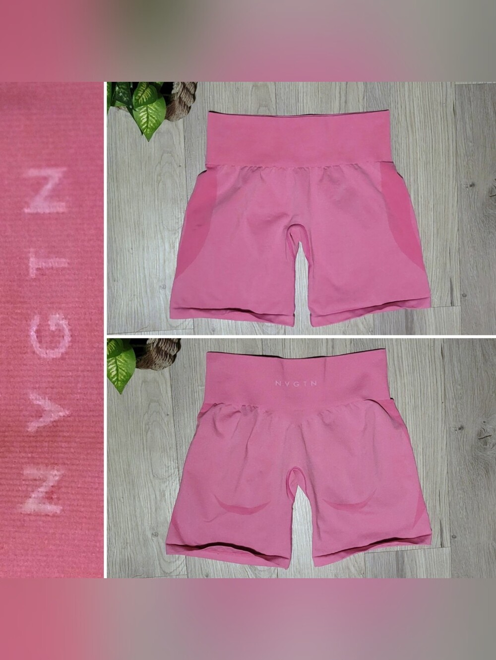 NVGTN Contour Seamless Bubble Gum Pink Athletic Shorts, Women's Medium